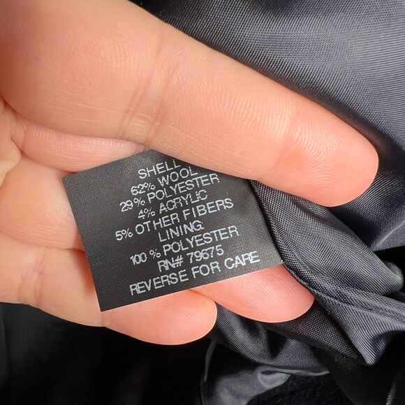 Sz S Lucky Brand Navy Blue Double Breasted Peacoat $200 MSRP - Picture 9 of 11